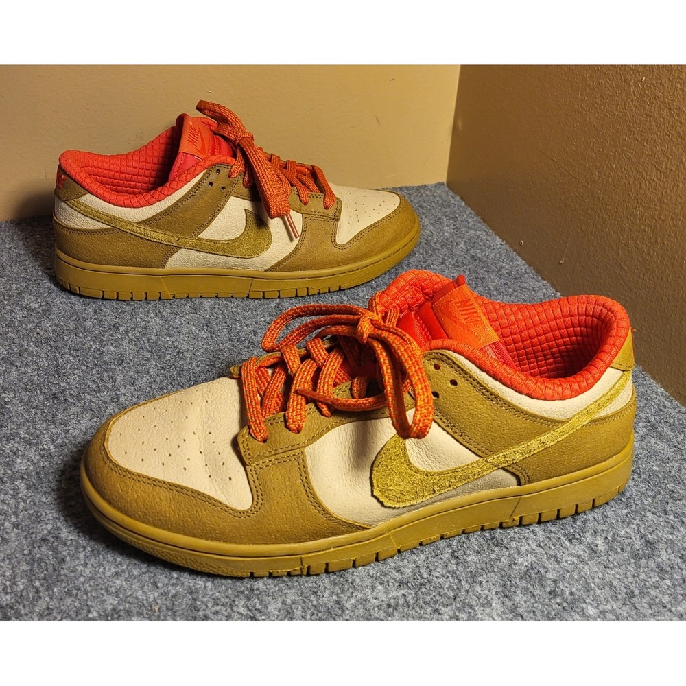 Nike Dunk Low "Bronzine Picante Red" Sneakers Shoes Size 12.5 Women / 11 Men